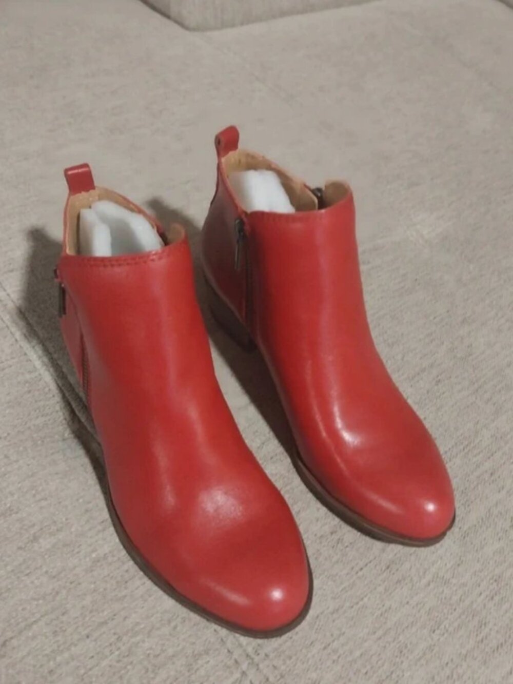 Lucky Brand Red Anckle Boots